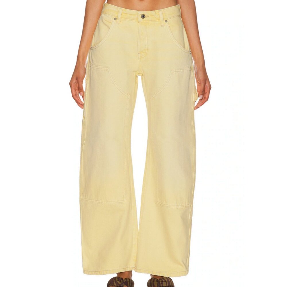 EB Denim The Enzo Double Knee Carpenter in Butter Size 26 - Picture 1 of 16